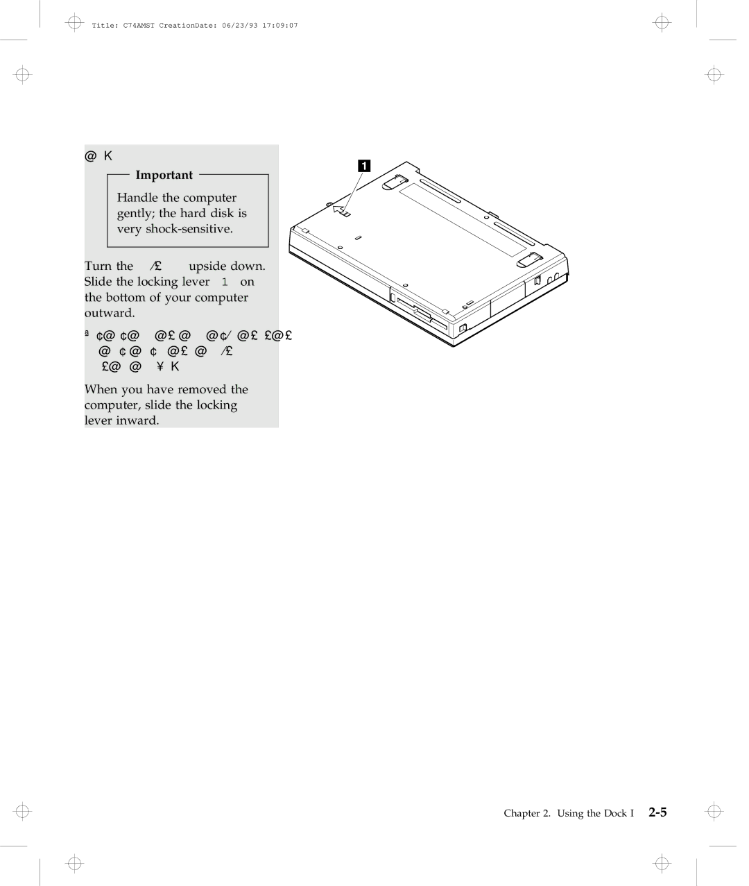 IBM manual Using the Dock I 