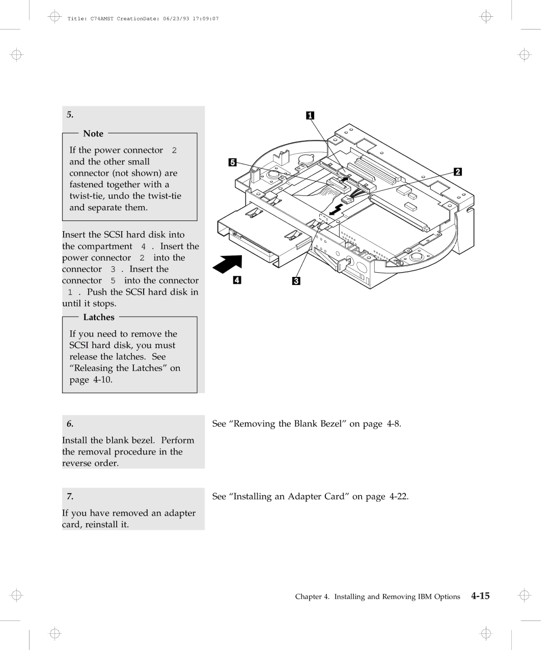 IBM Dock I manual Latches 