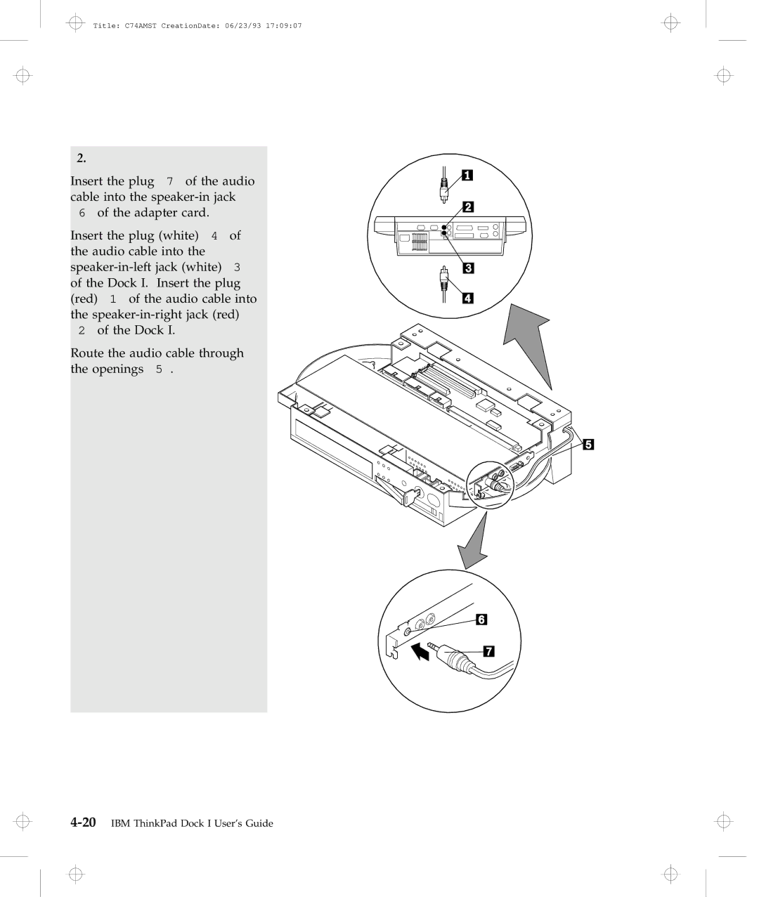 IBM manual 20IBM ThinkPad Dock I User’s Guide 