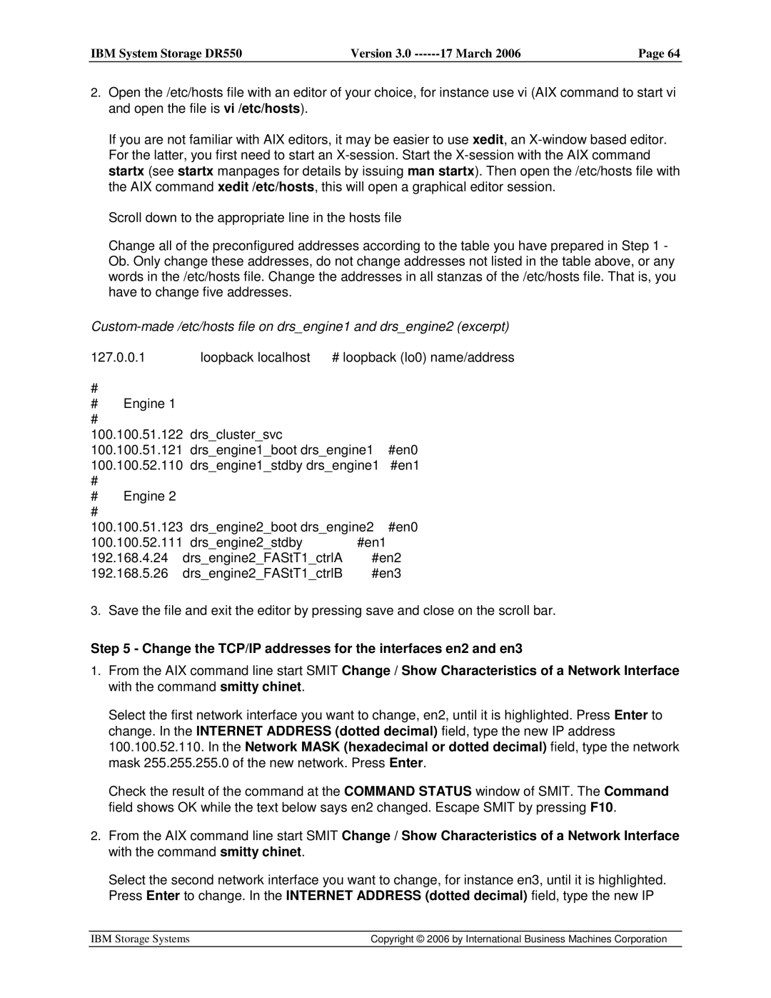 IBM DR550 manual Loopback localhost 