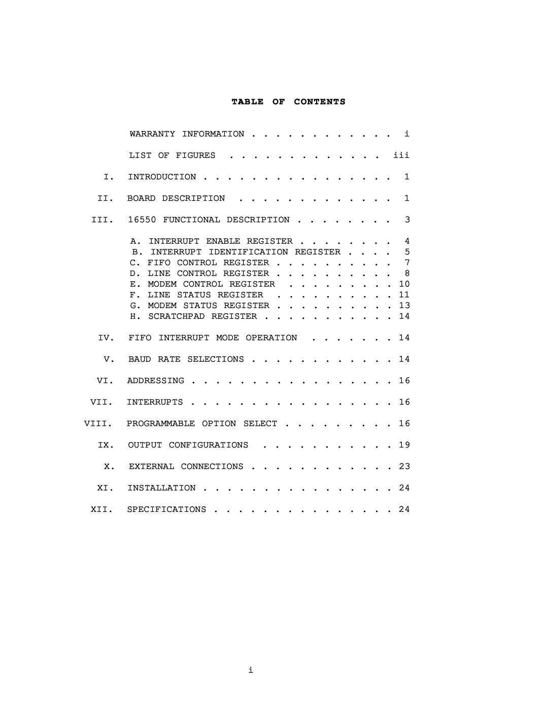 IBM DS-2000 warranty Table Of Contents 
