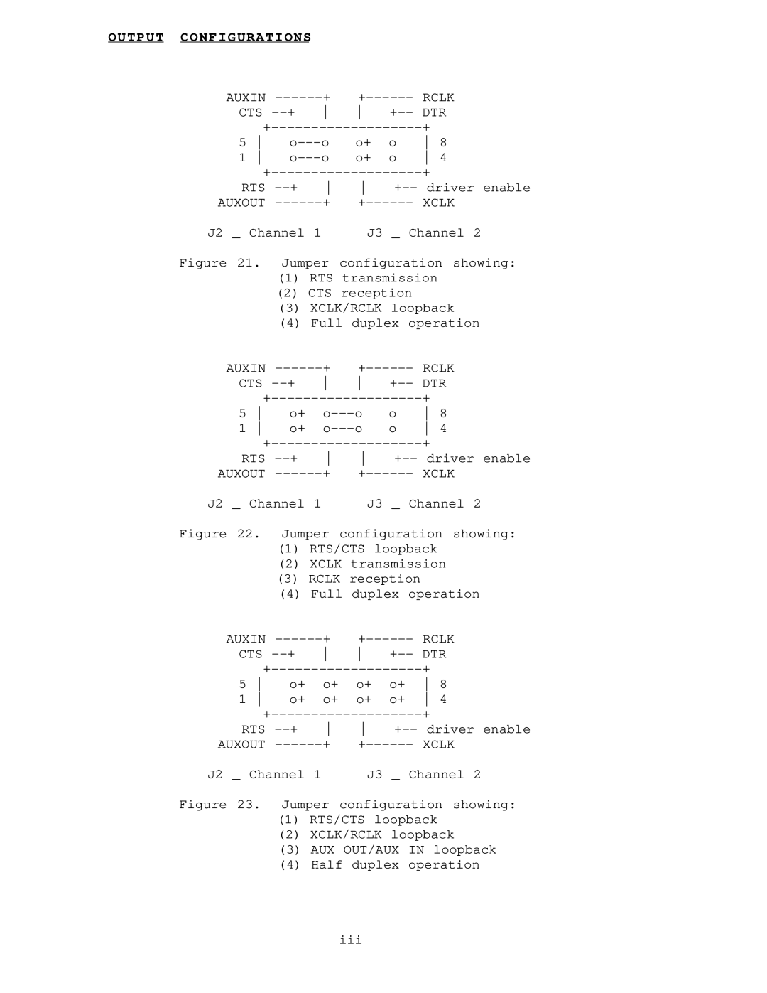 IBM DS-2000 warranty Output Configurations 