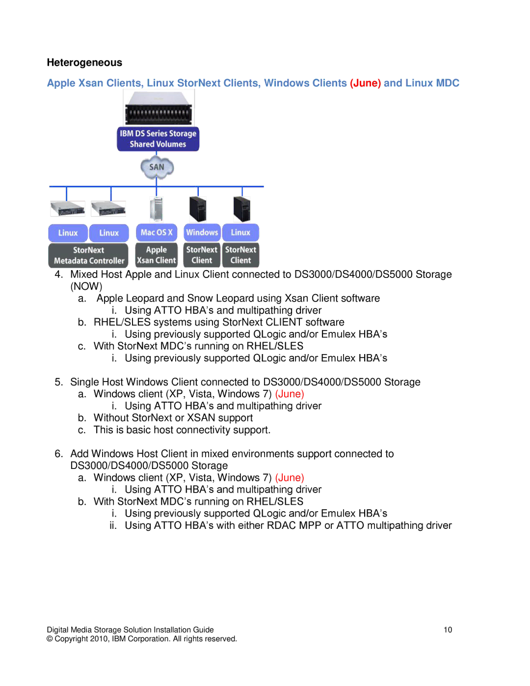 IBM DS5000, DS3000, DS4000 manual Heterogeneous 