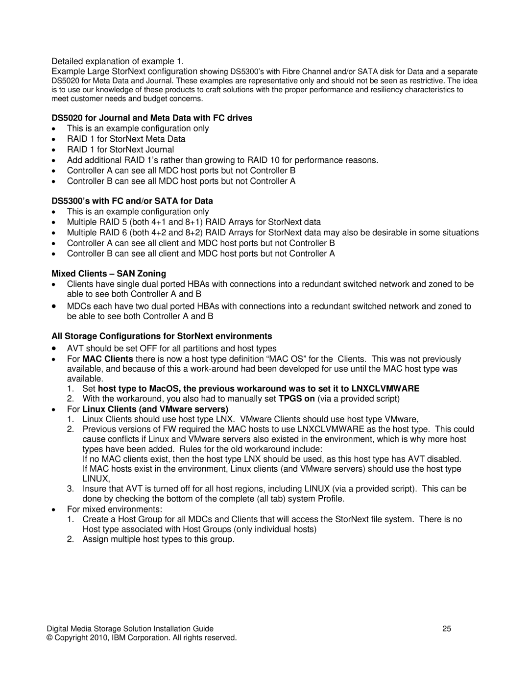 IBM DS3000 manual DS5020 for Journal and Meta Data with FC drives 