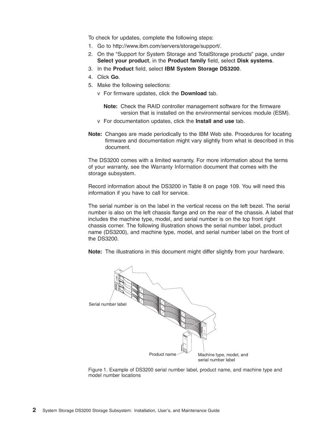 IBM DS3200 Storage Subsystem manual Product field, select IBM System Storage DS3200 