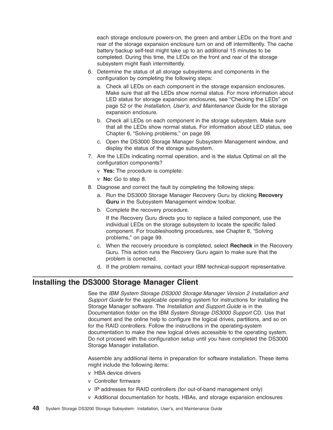 IBM DS3200 Storage Subsystem manual Installing the DS3000 Storage Manager Client 