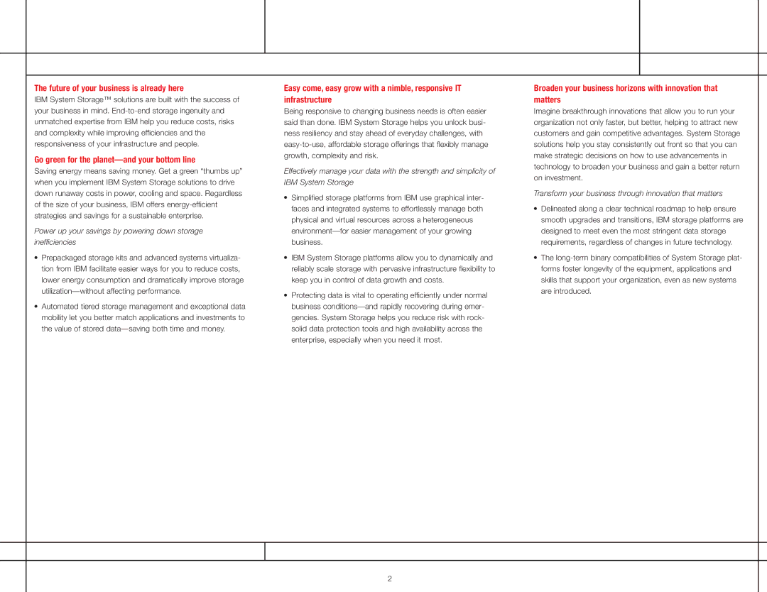 IBM DS4700 Express manual Future of your business is already here 