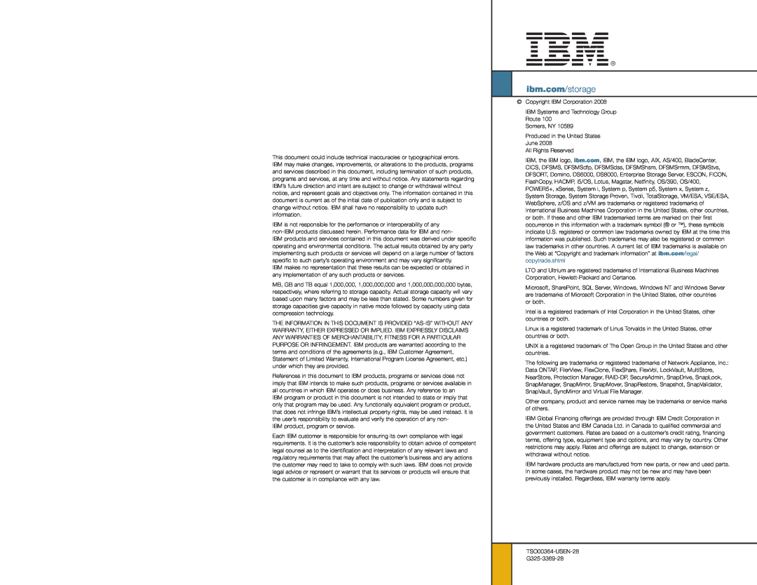 IBM DS4700 Series manual ibm.com/storage 