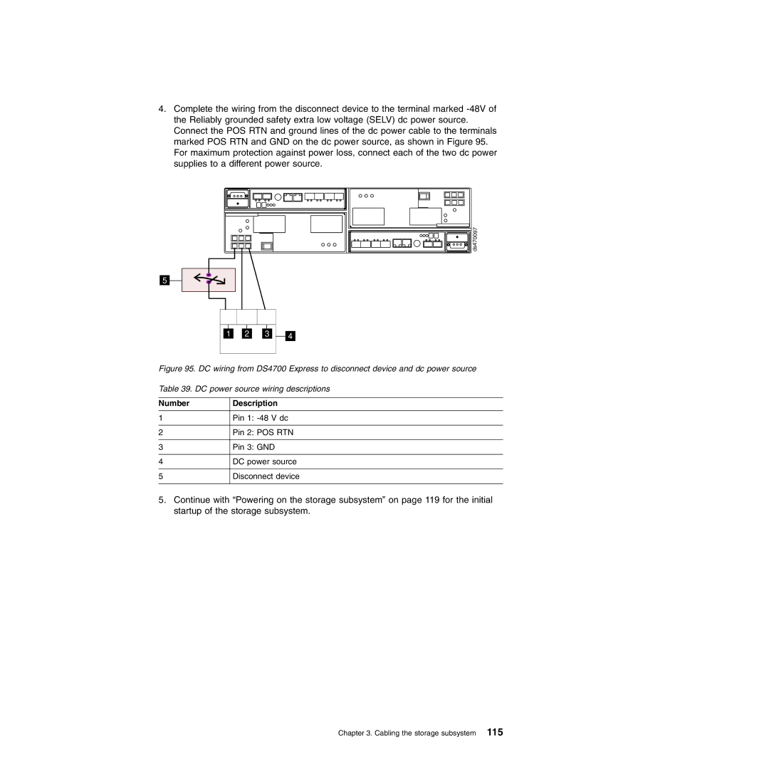 IBM DS4700 manual DC power source 