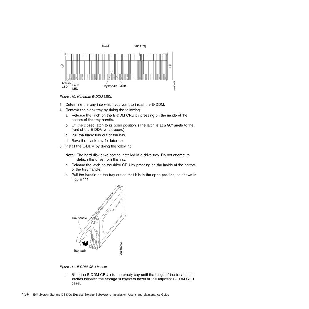 IBM DS4700 manual Hot-swap E-DDM LEDs 