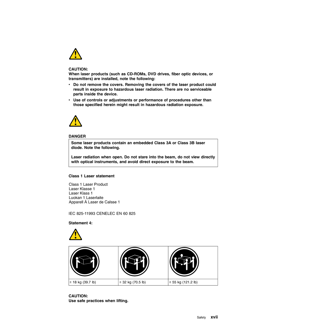 IBM DS4700 manual Use safe practices when lifting 