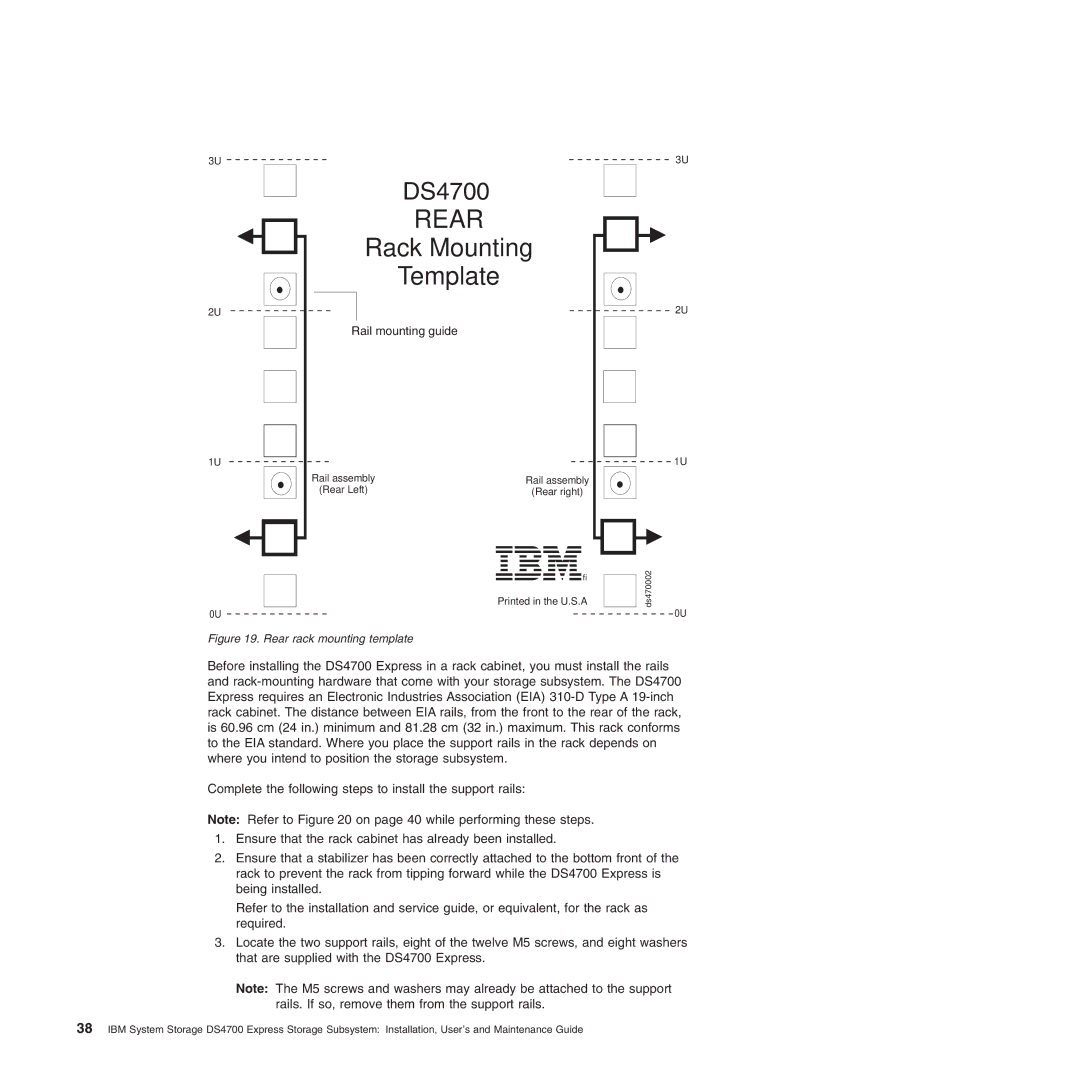 IBM DS4700 manual Rear 