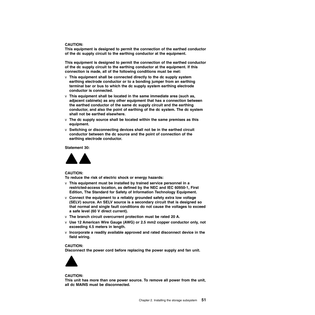 IBM DS4700 manual Installing the storage subsystem 