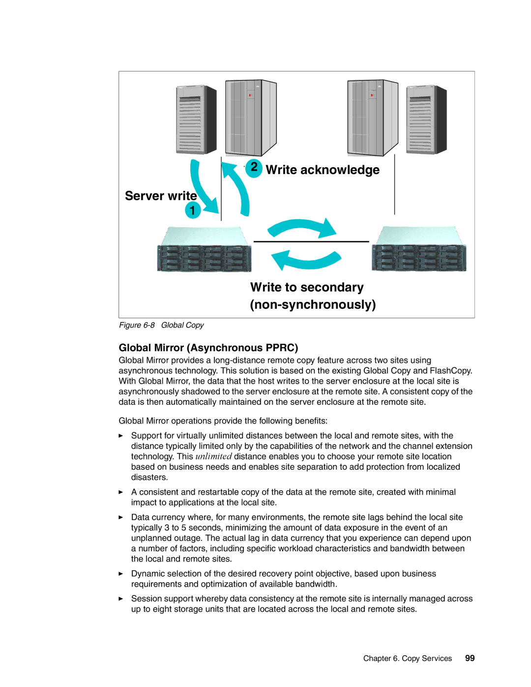 IBM DS6000 Series manual Global Mirror Asynchronous Pprc, Global Copy 