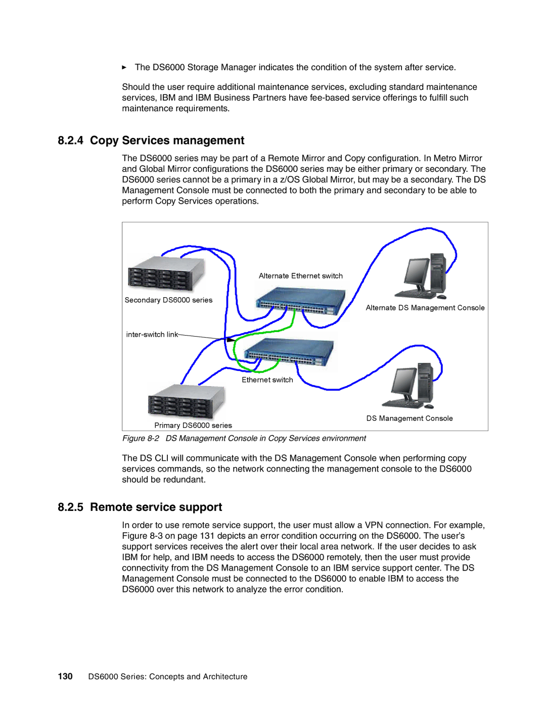 IBM DS6000 Series manual Copy Services management, Remote service support 