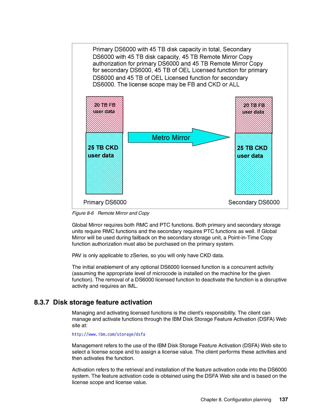 IBM DS6000 Series manual Disk storage feature activation, 137 