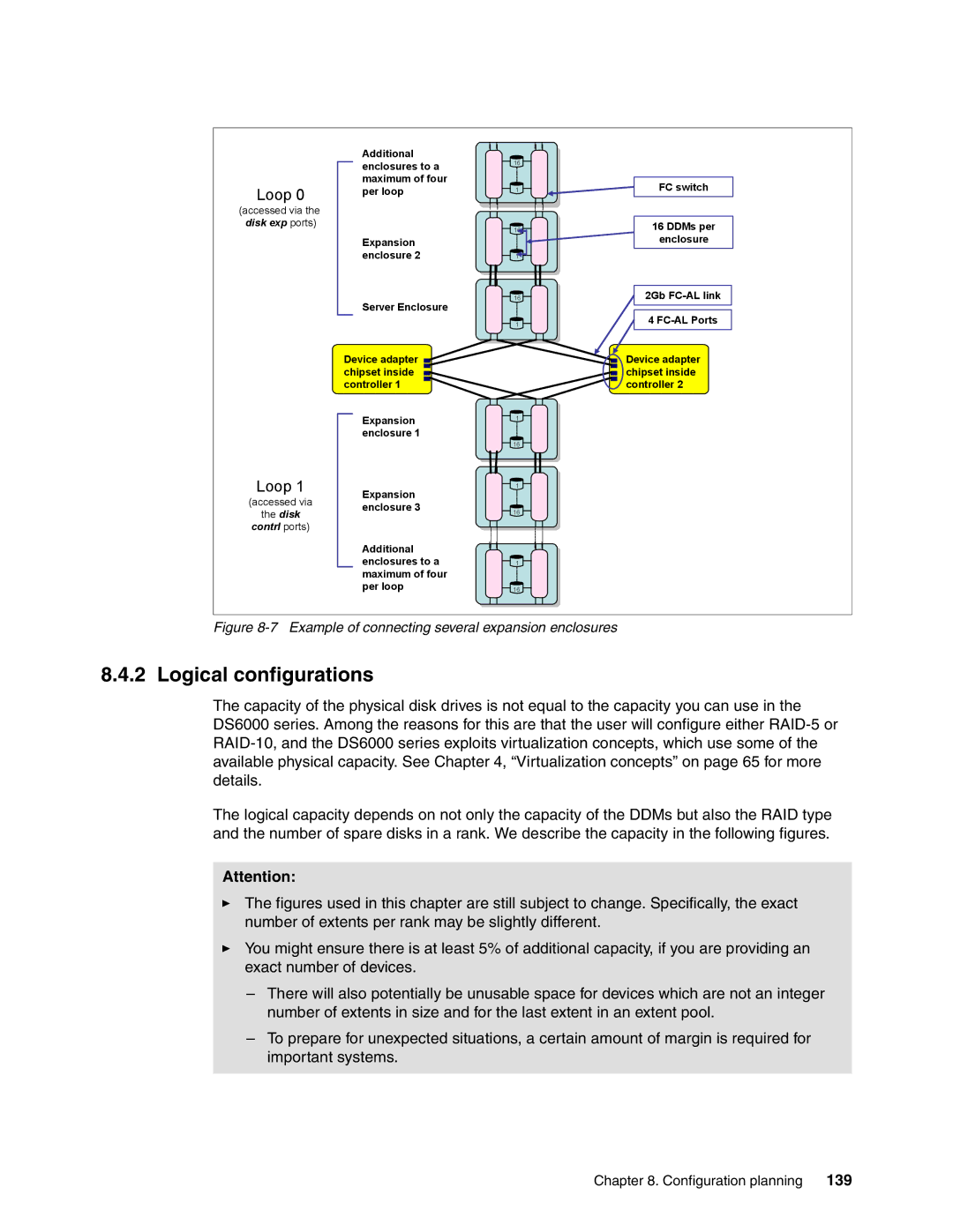 IBM DS6000 Series manual Logical configurations, 139 