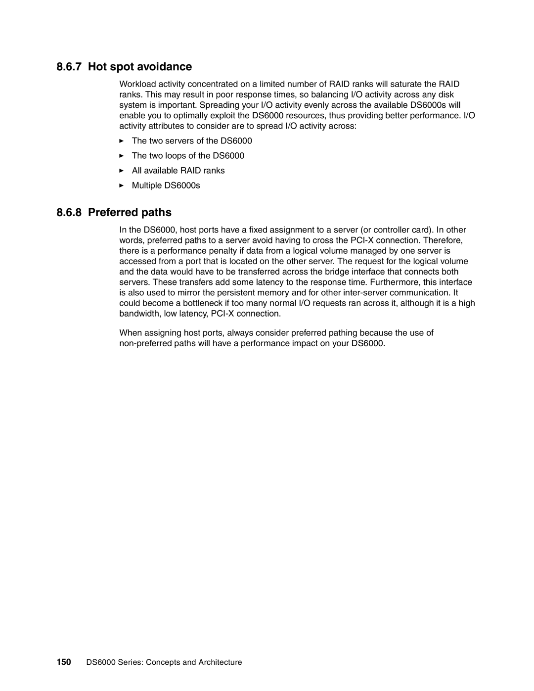 IBM DS6000 Series manual Hot spot avoidance, Preferred paths 