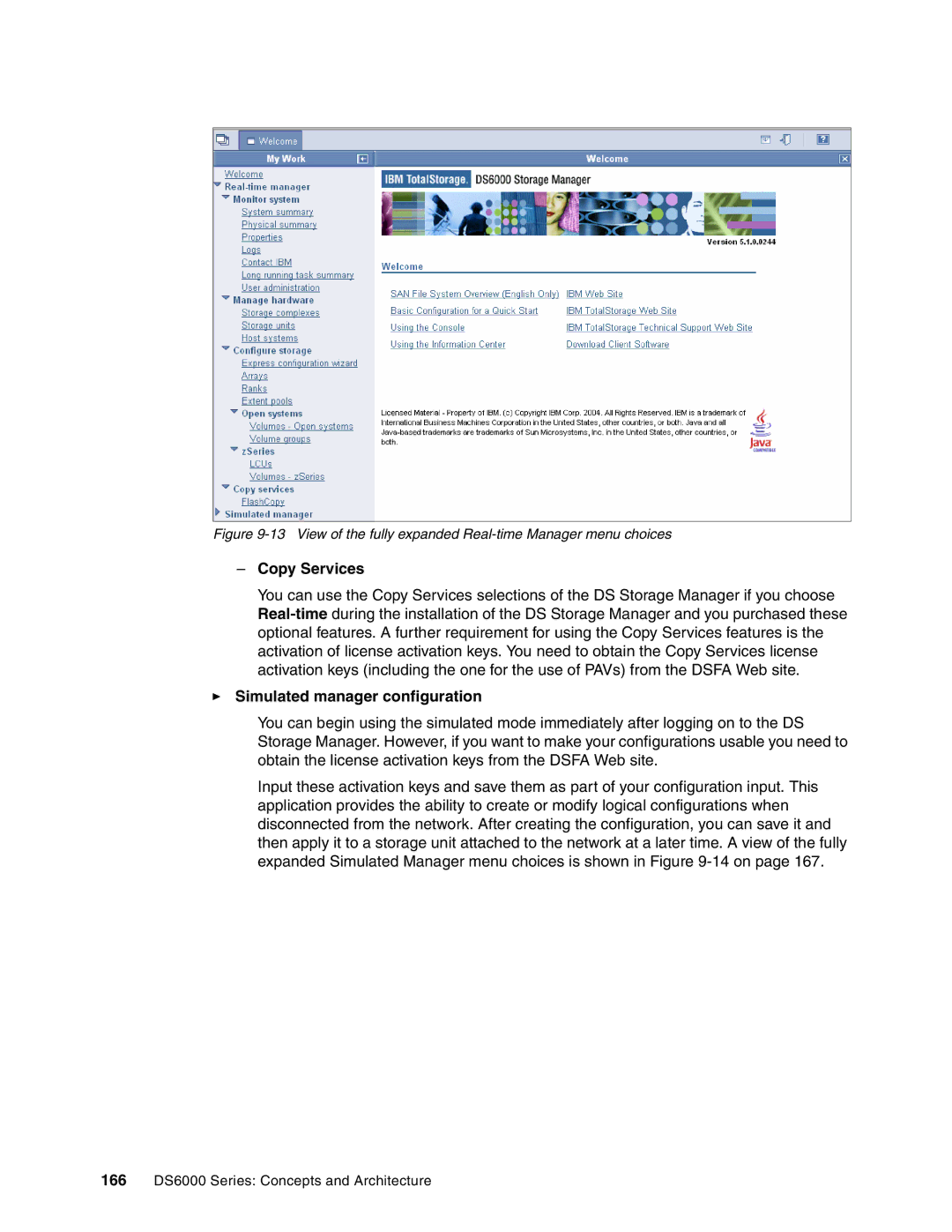 IBM DS6000 Series manual Copy Services, Simulated manager configuration 