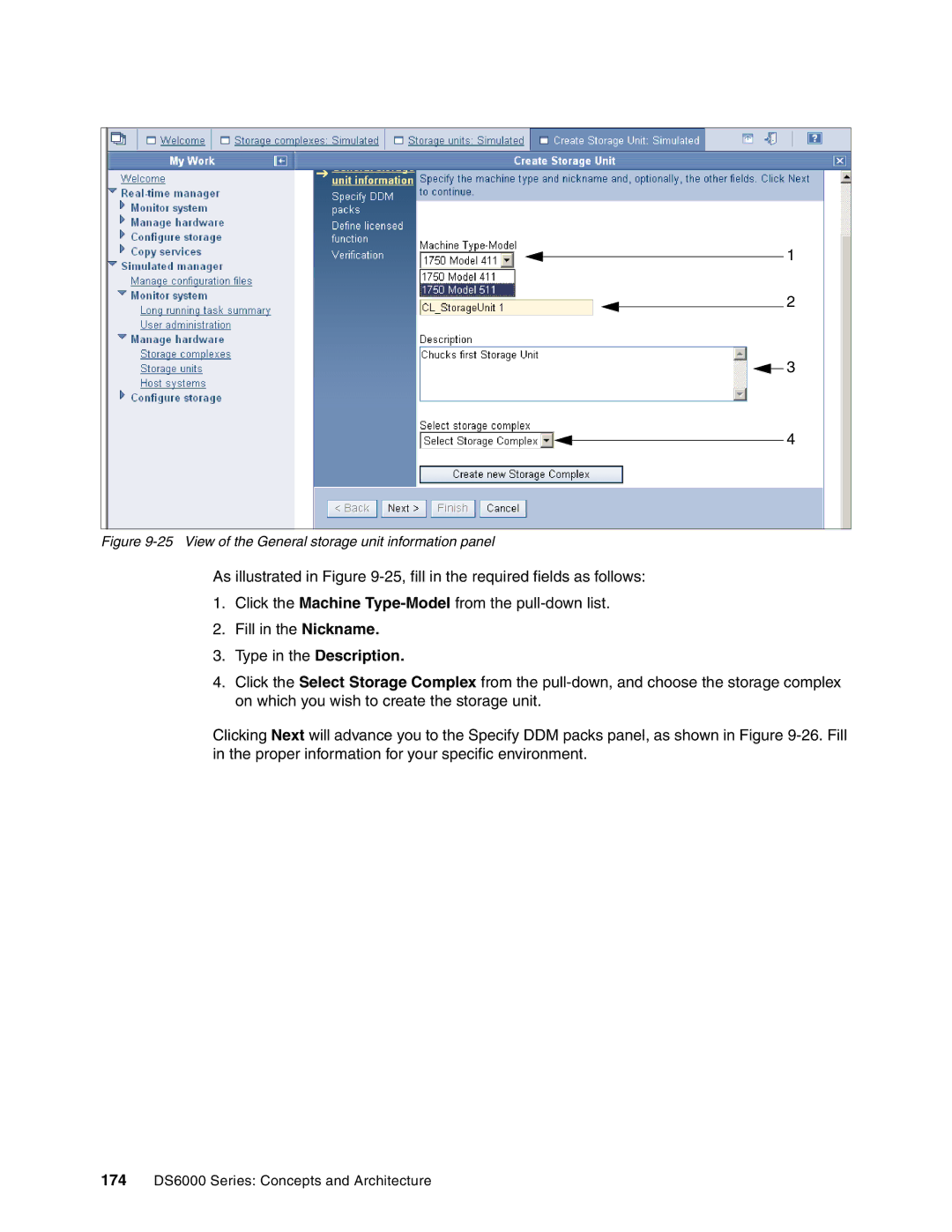 IBM DS6000 Series manual View of the General storage unit information panel 