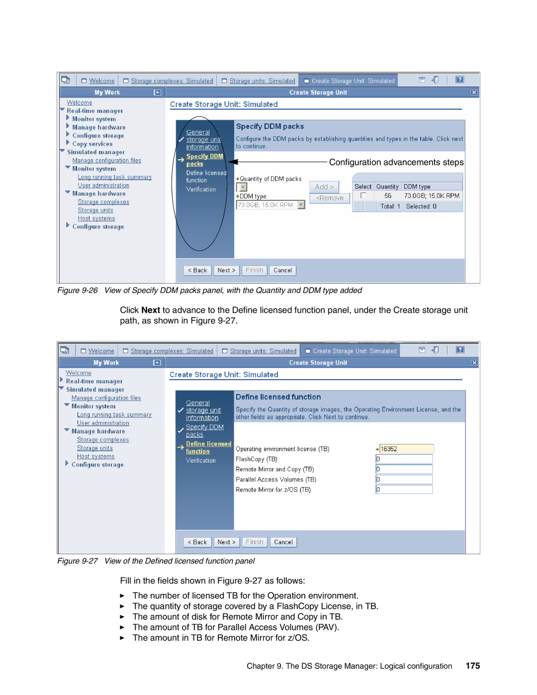 IBM DS6000 Series manual Configuration advancements steps 