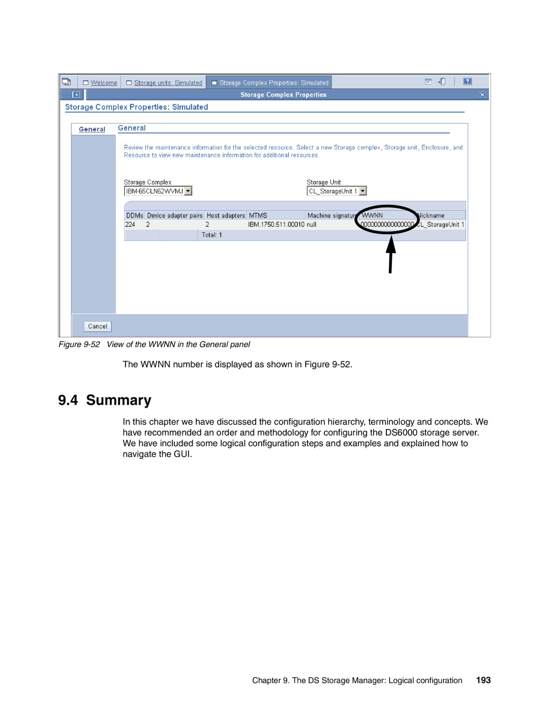 IBM DS6000 Series manual Wwnn number is displayed as shown in Figure 