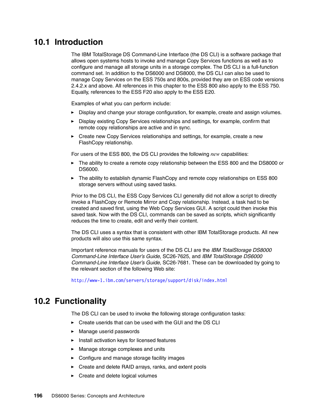 IBM DS6000 Series manual Introduction, Functionality 