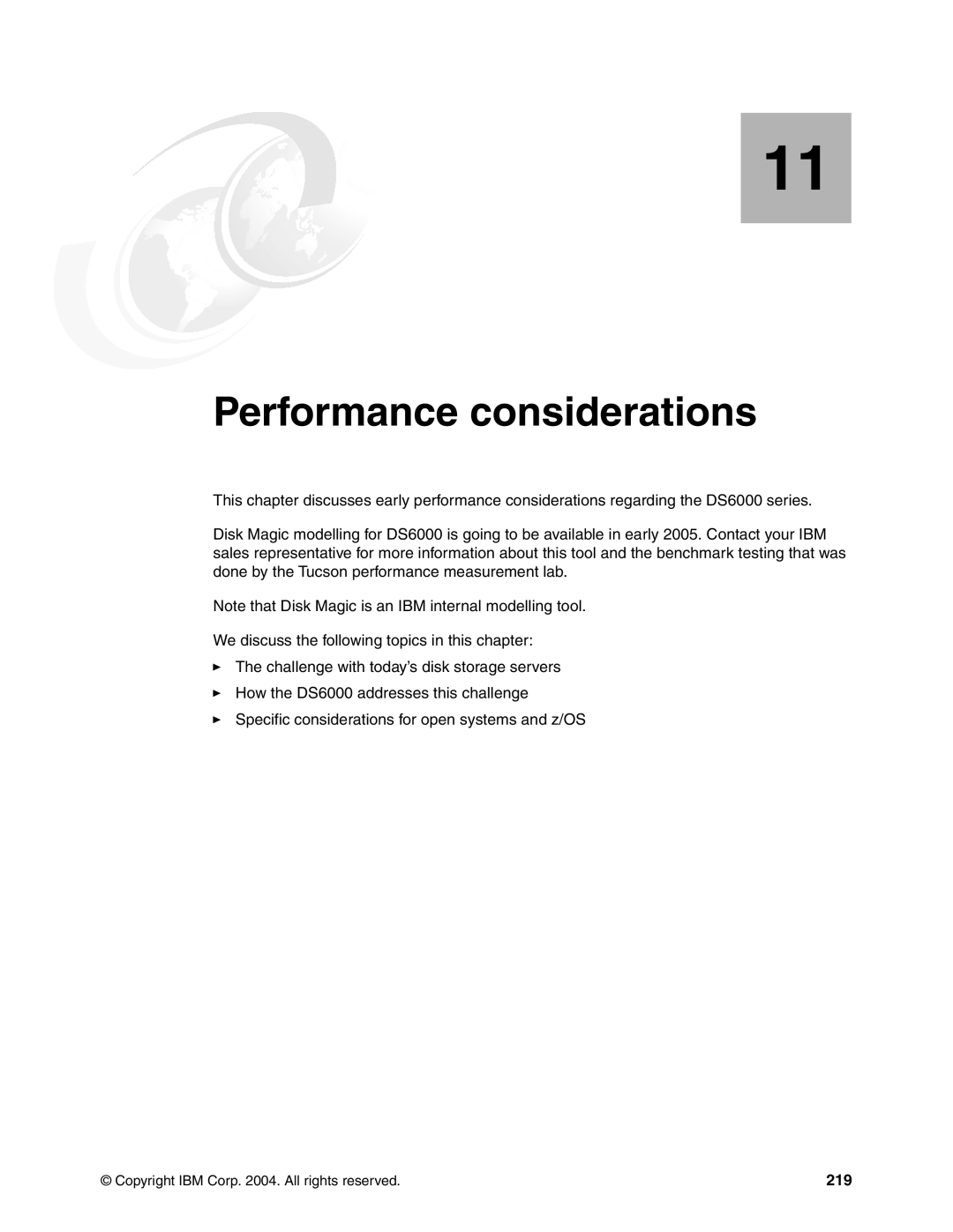 IBM DS6000 Series manual Performance considerations, 219 