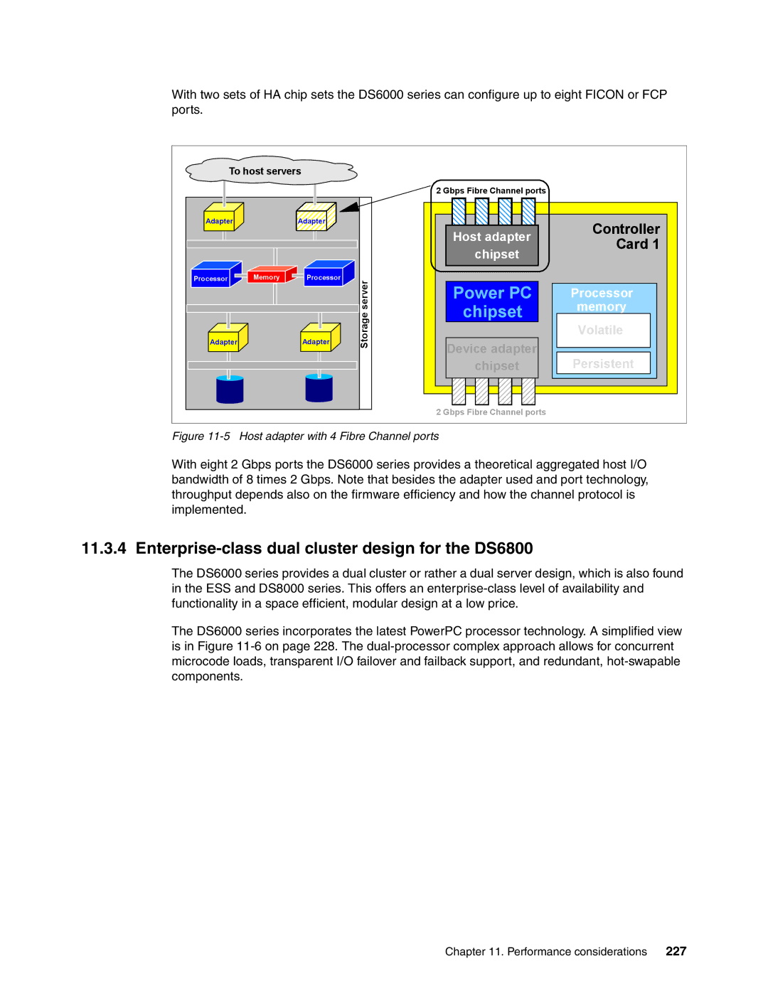 IBM DS6000 Series manual Enterprise-class dual cluster design for the DS6800, 227 