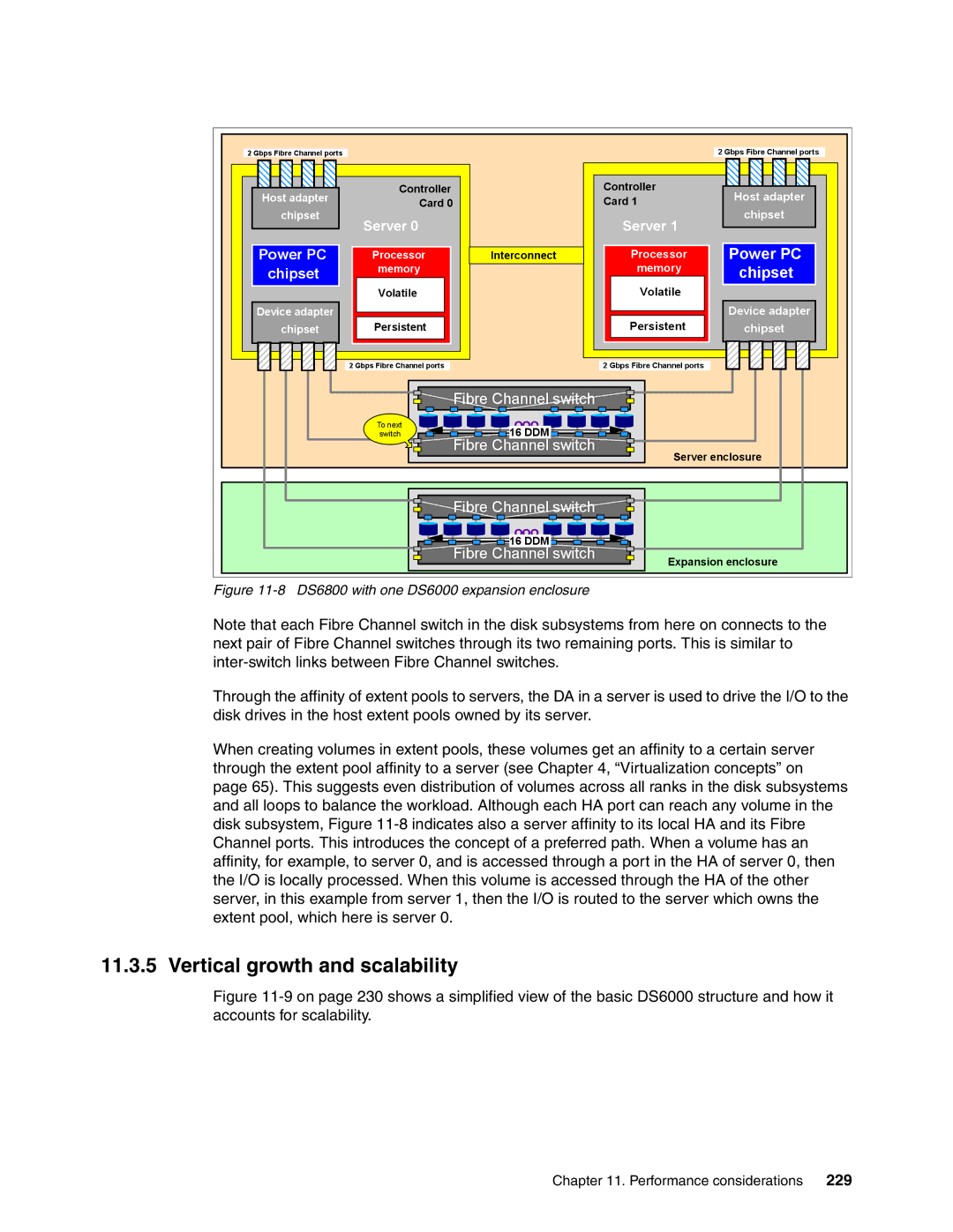 IBM DS6000 Series manual Vertical growth and scalability, 229 