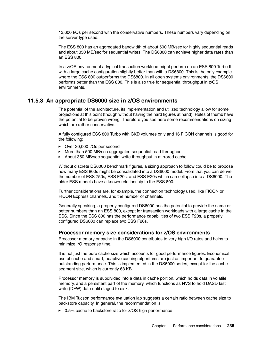 IBM DS6000 Series manual An appropriate DS6000 size in z/OS environments, 235 