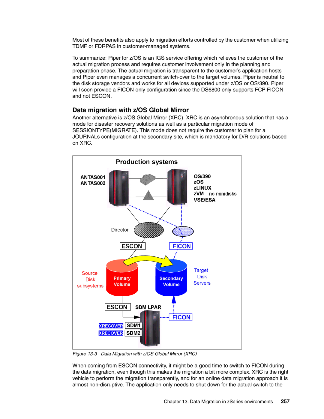 IBM DS6000 Series manual Data migration with z/OS Global Mirror, 257 