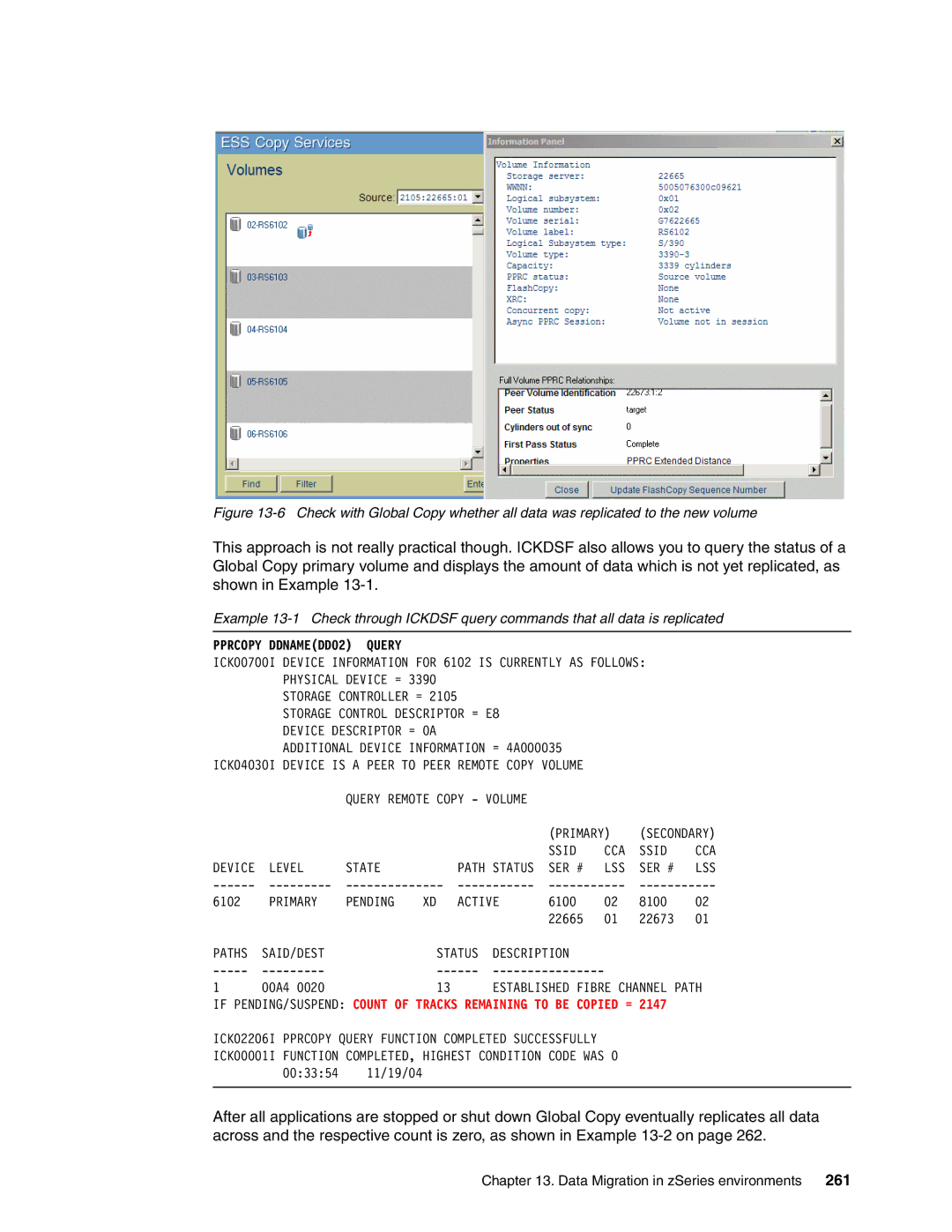 IBM DS6000 Series manual 261, Pprcopy DDNAMEDD02 Query 