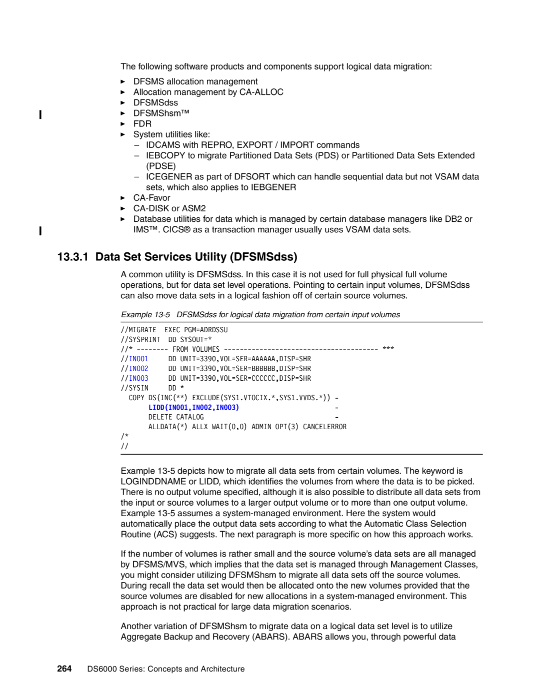 IBM DS6000 Series manual Data Set Services Utility DFSMSdss, Fdr 