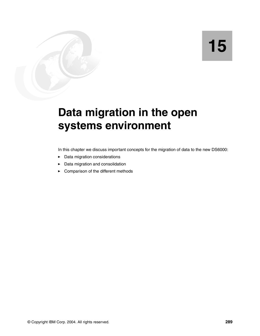 IBM DS6000 Series manual Data migration in the open Systems environment, 289 