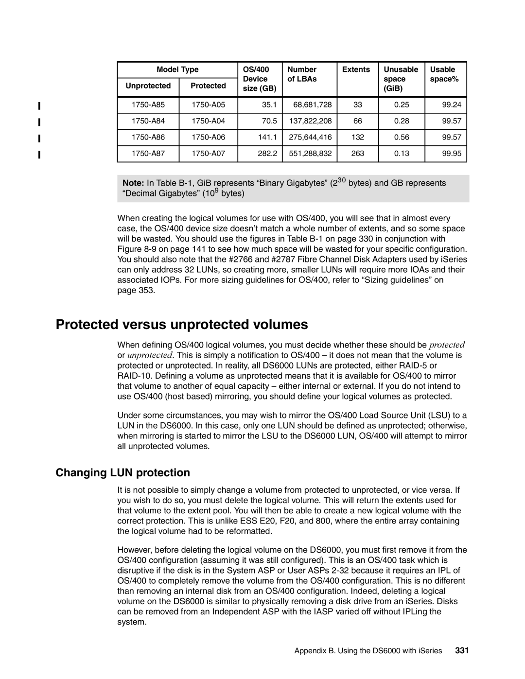 IBM DS6000 Series manual Protected versus unprotected volumes, Changing LUN protection 