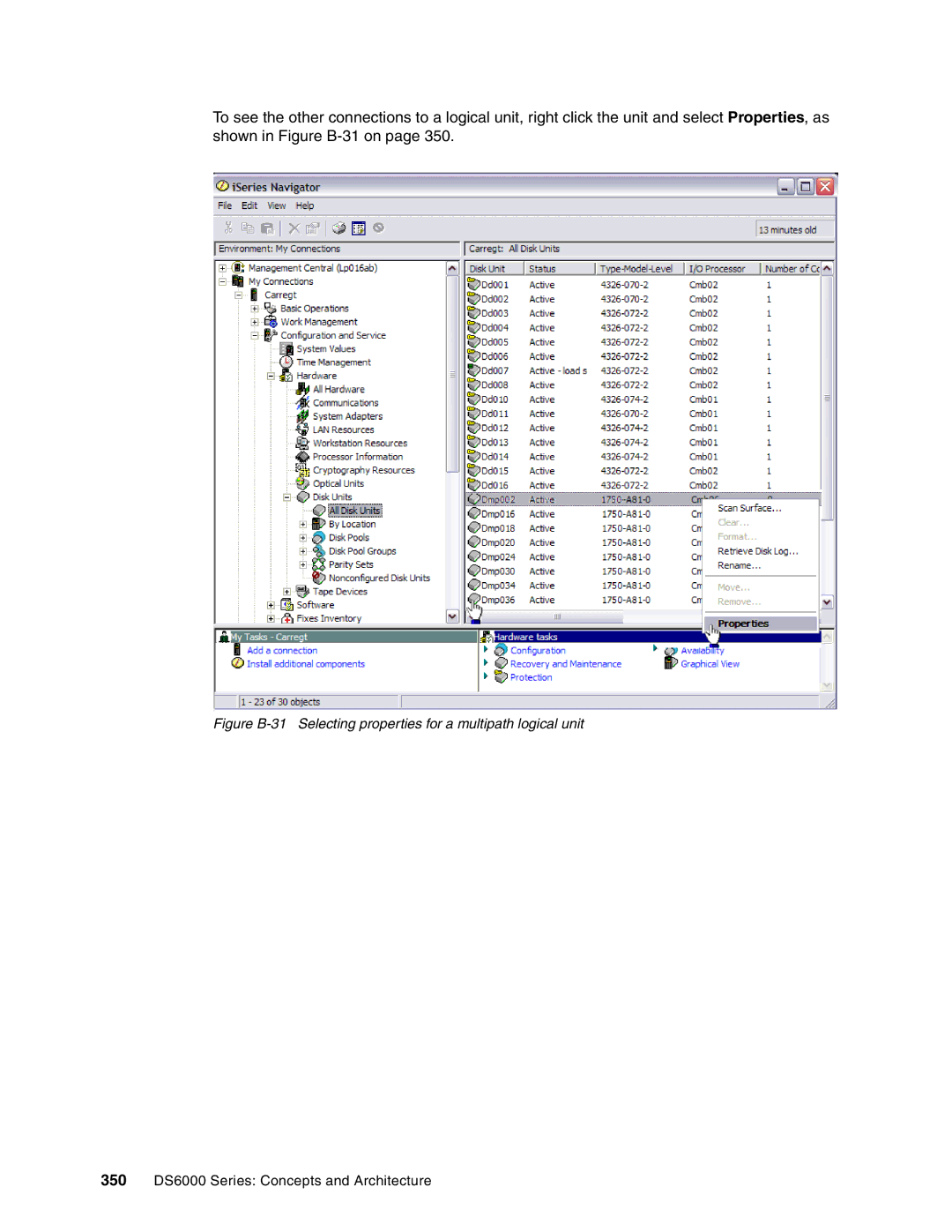 IBM manual 350 DS6000 Series Concepts and Architecture 