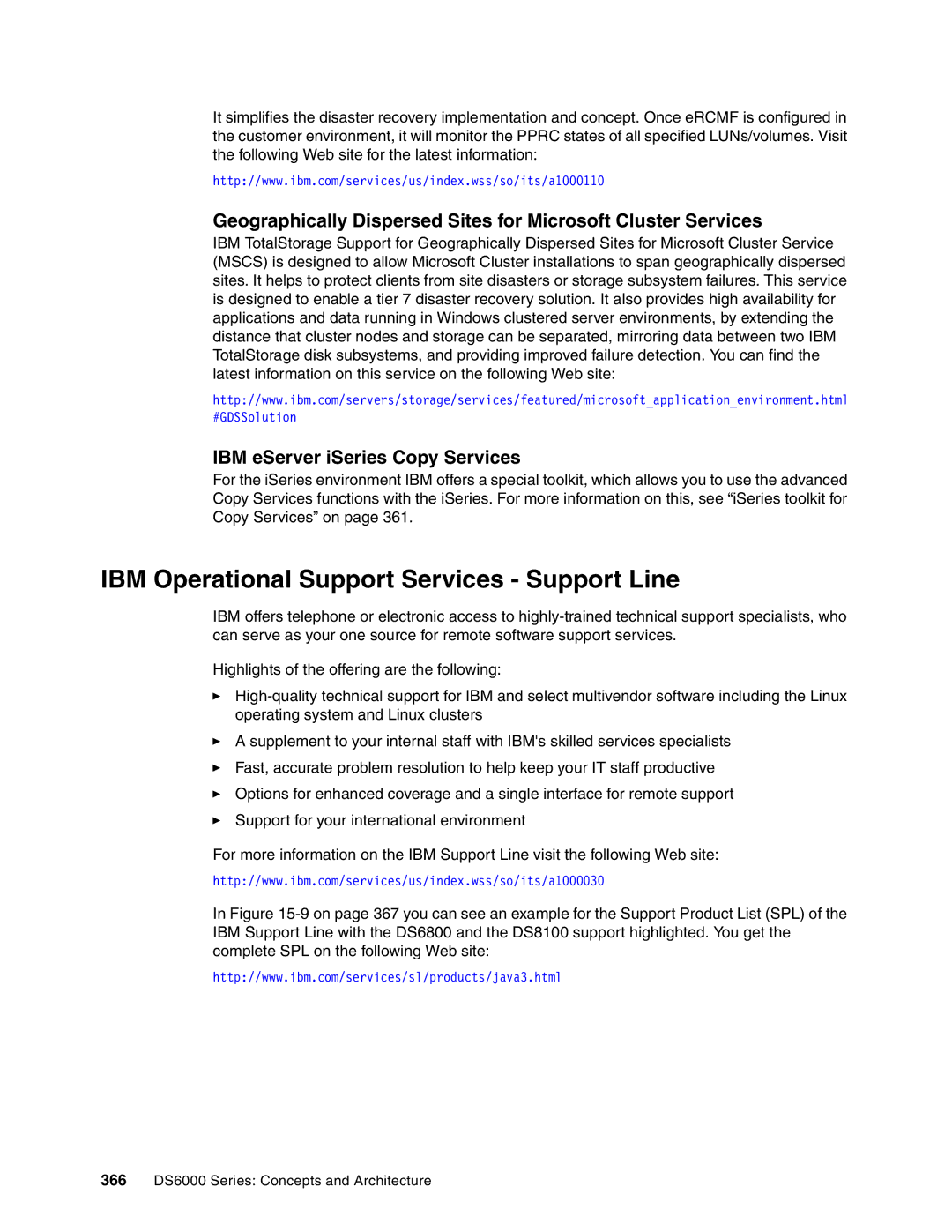 IBM DS6000 Series manual IBM Operational Support Services Support Line, IBM eServer iSeries Copy Services 