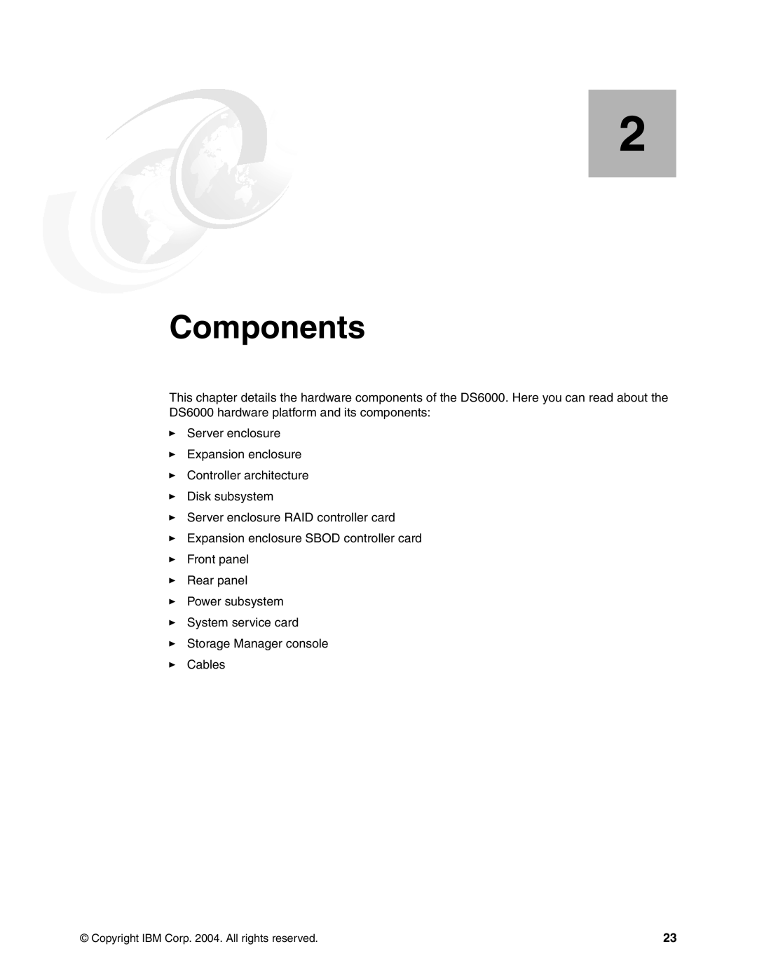 IBM DS6000 Series manual Components 