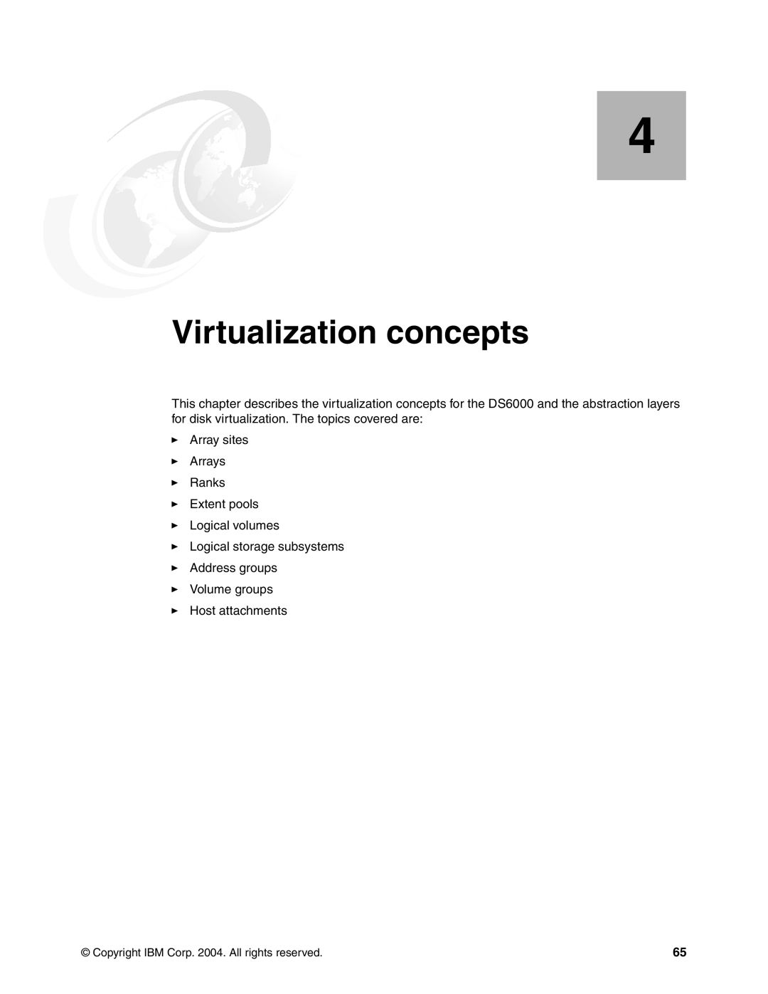 IBM DS6000 Series manual Virtualization concepts 