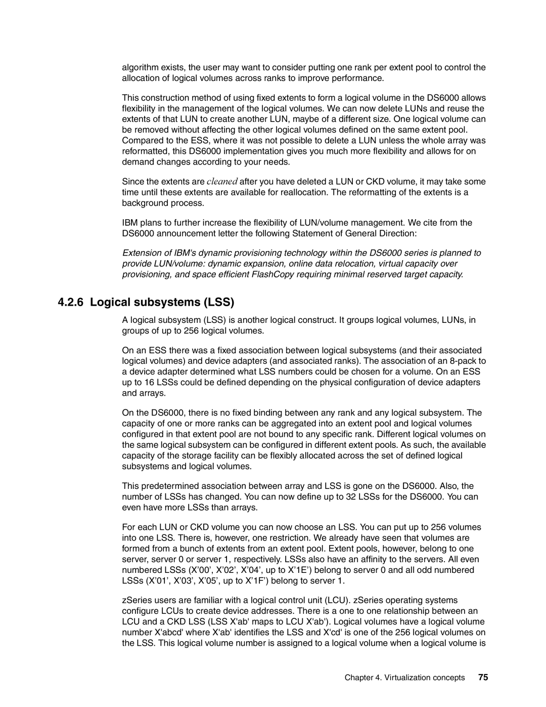 IBM DS6000 Series manual Logical subsystems LSS 