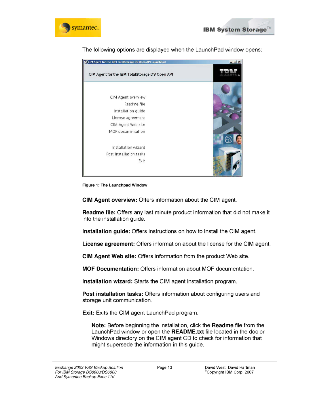 IBM DS6000, DS8000 manual Launchpad Window 