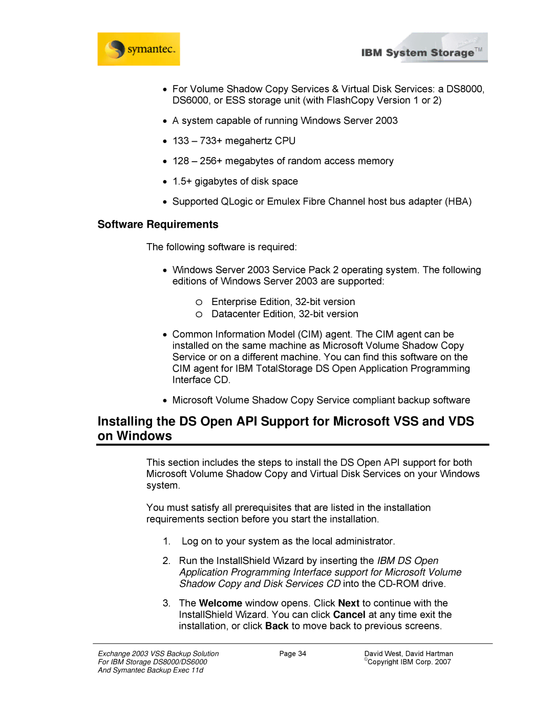 IBM DS8000, DS6000 manual Software Requirements 