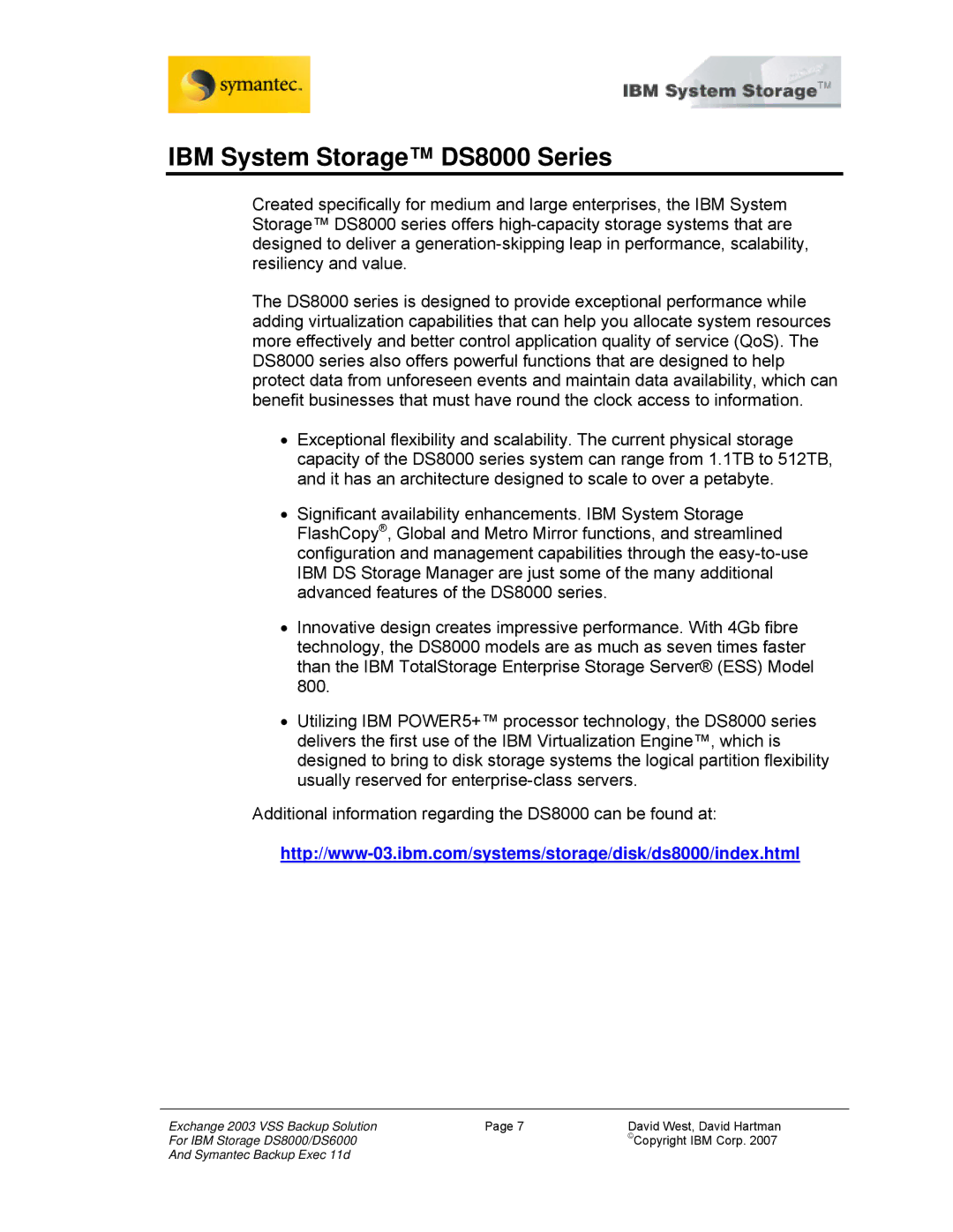 IBM DS6000 manual IBM System Storage DS8000 Series 