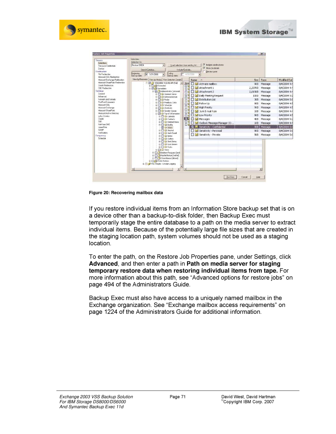 IBM DS6000, DS8000 manual Recovering mailbox data 