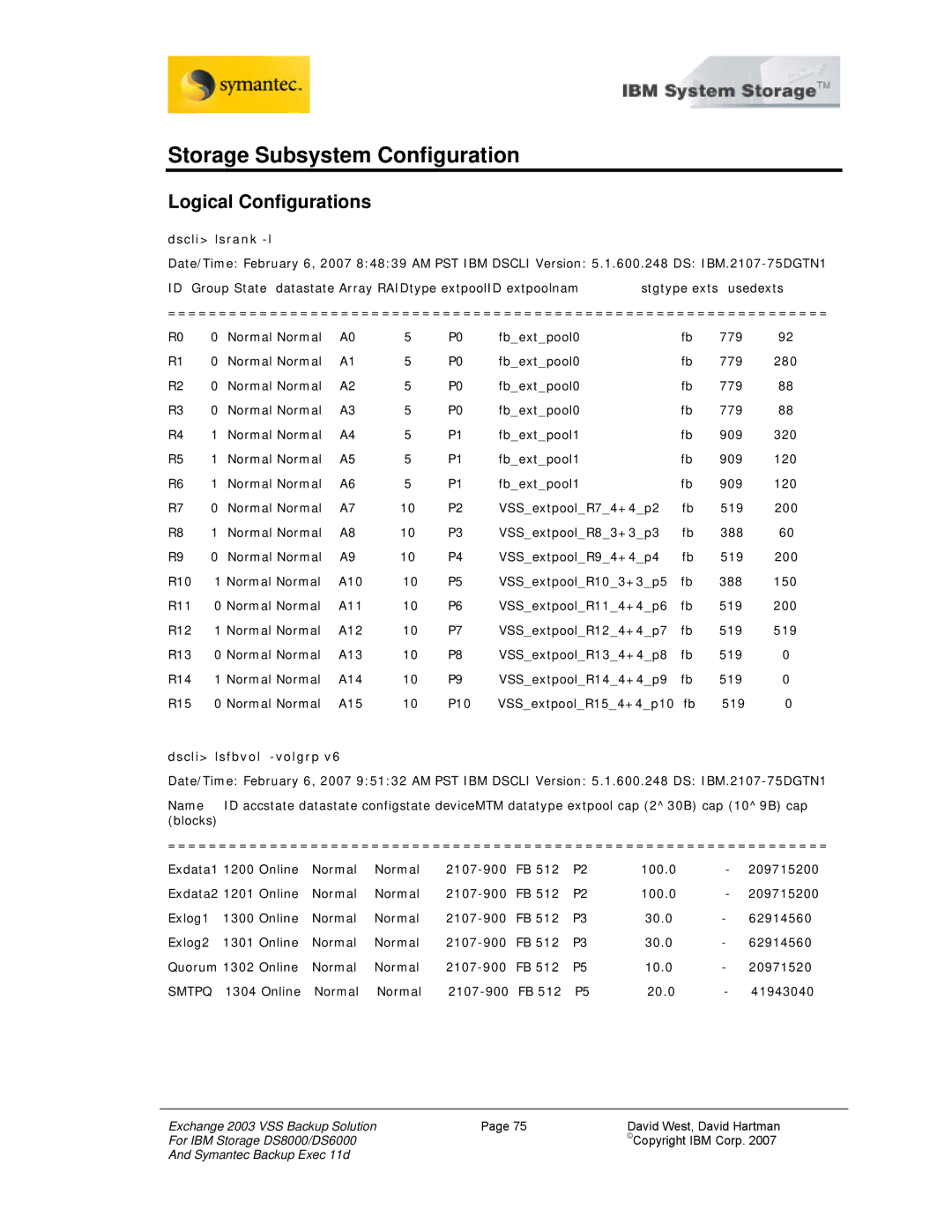 IBM DS6000, DS8000 manual Storage Subsystem Configuration, Logical Configurations 