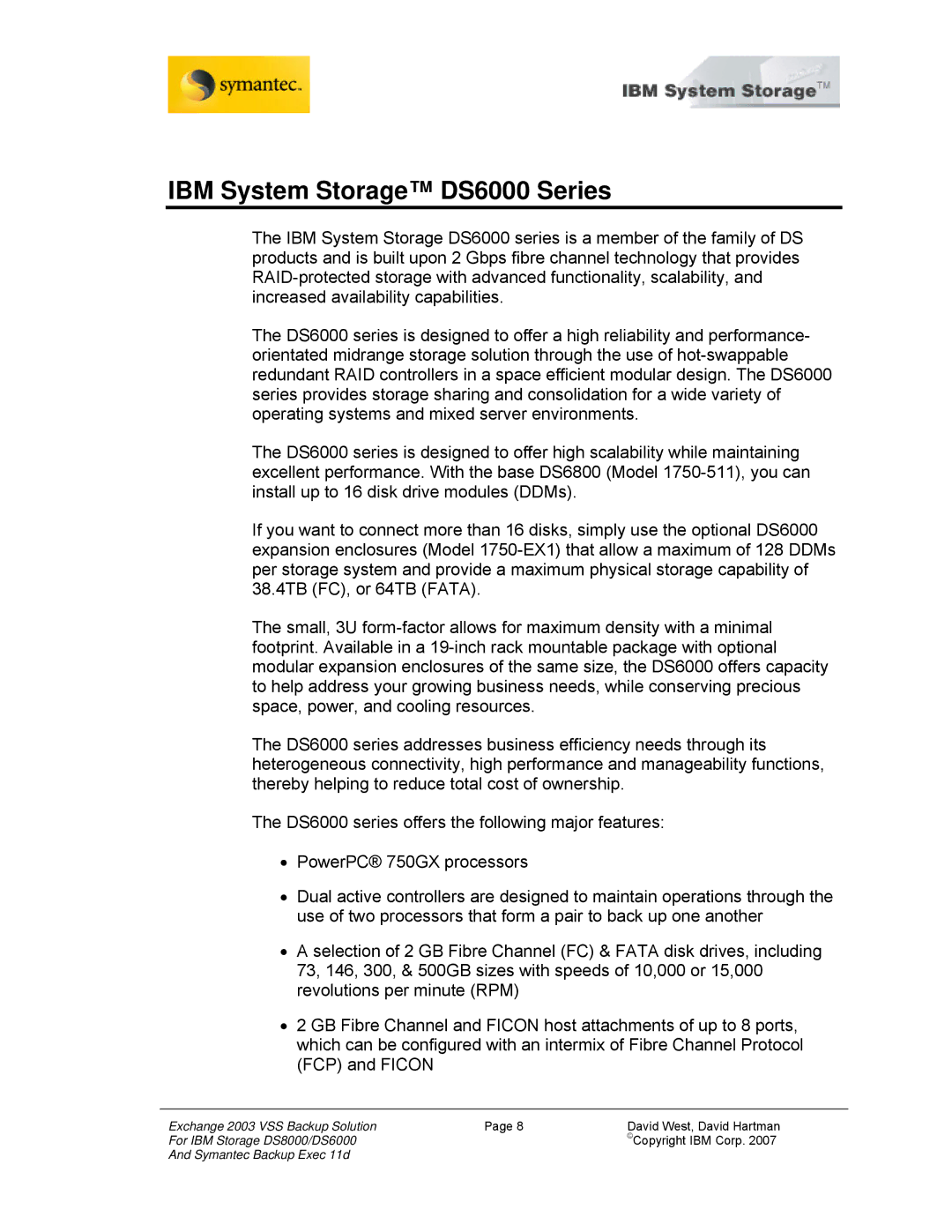 IBM DS8000 manual IBM System Storage DS6000 Series 