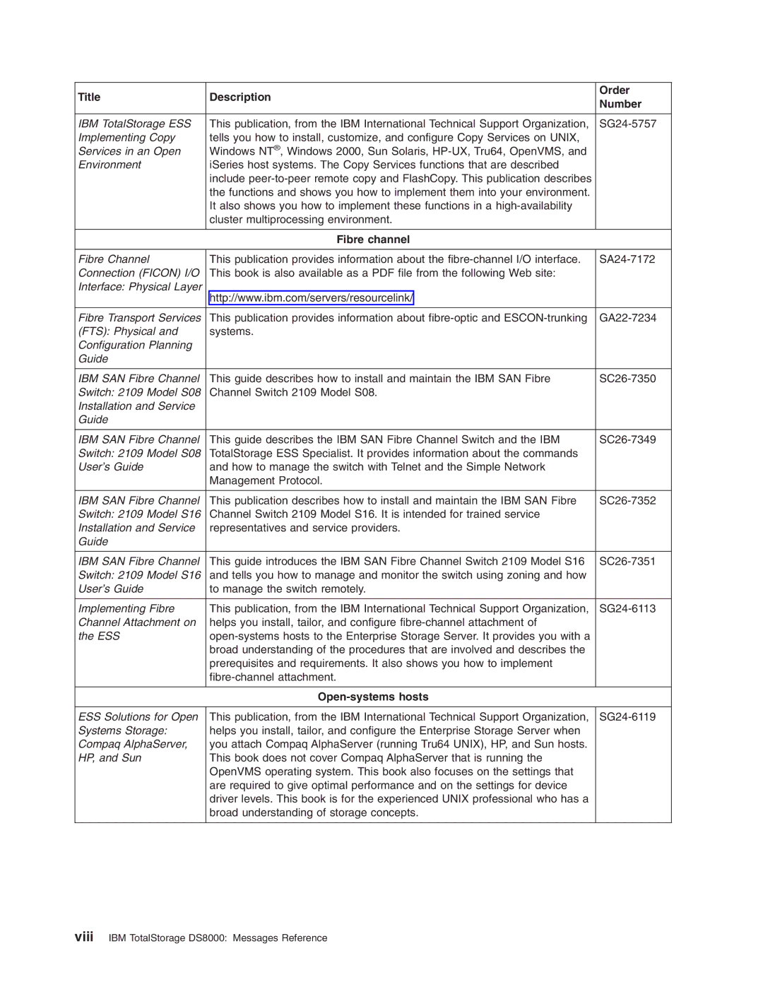 IBM DS8000 manual Open-systems hosts 