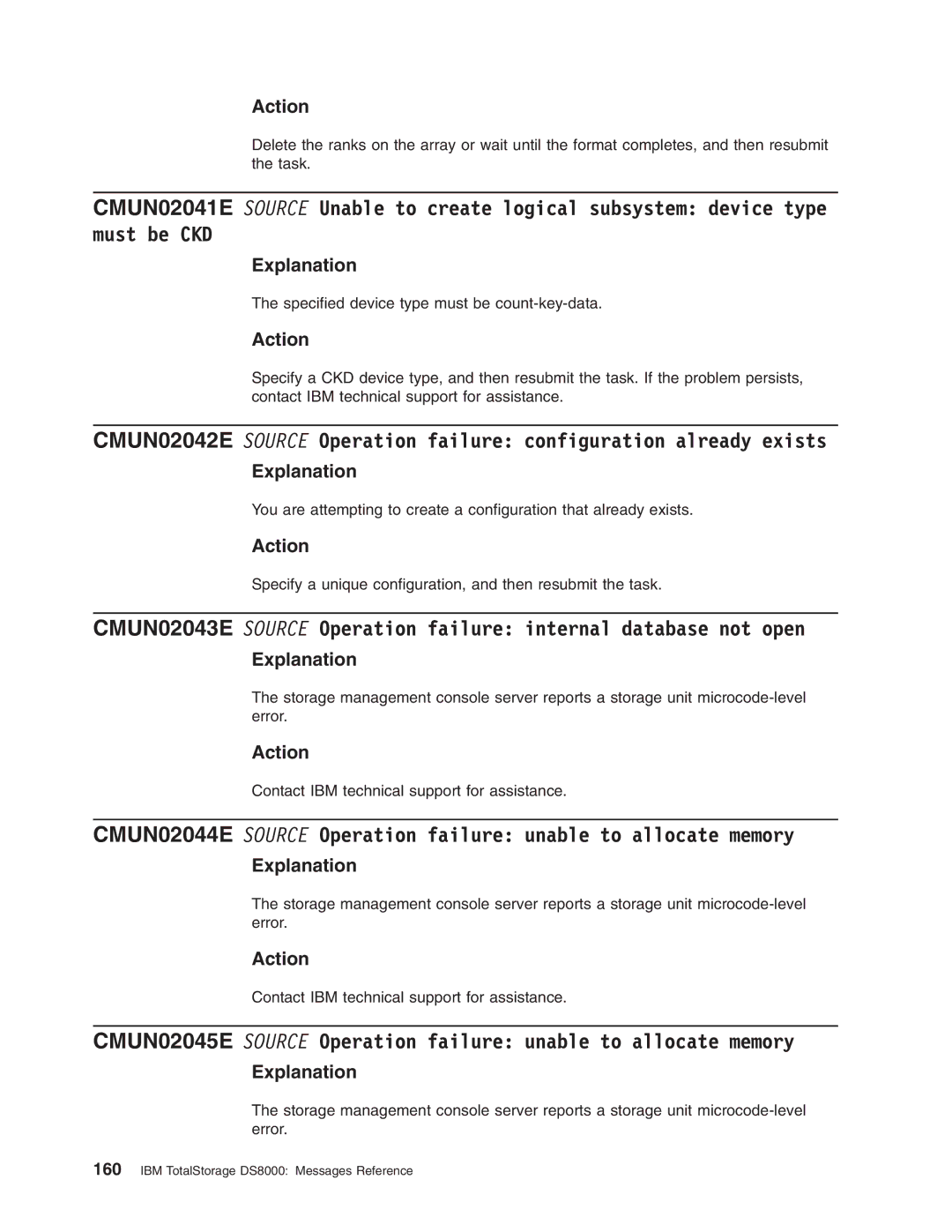 IBM DS8000 manual Specified device type must be count-key-data 