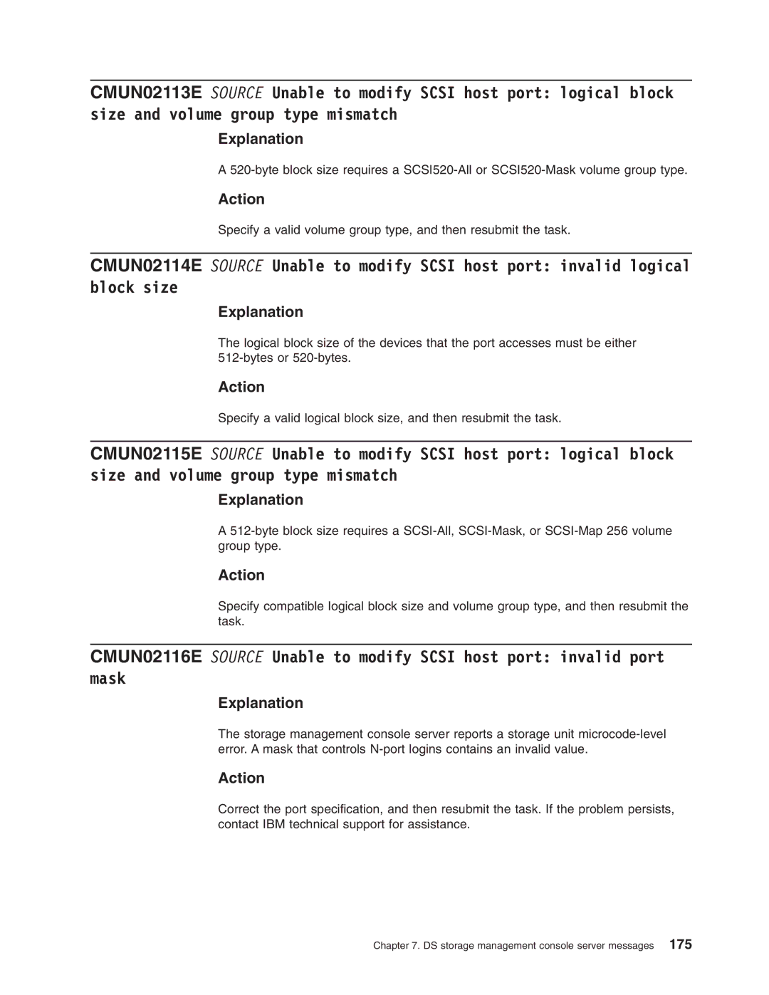 IBM DS8000 manual Explanation 